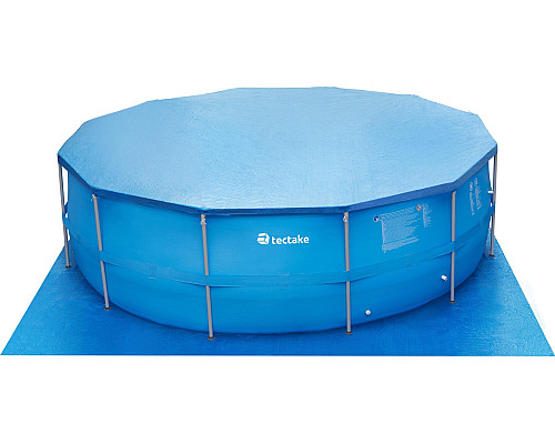 Басейн каркасний Tectake Merina 450 х 122 см, блакитний Басейн каркасний Tectake Merina 450 х 122 см, блакитний