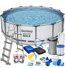 Басейн каркасний 18в1 Bestway 56438 Steel Pro Max 457 см 