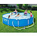 Басейн каркасний Bestway 305 x 76 см в комплекті з насосом 56679, блакитний