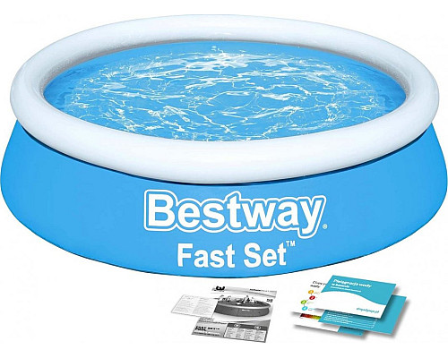 Басейн надувний дитячий Fast Set Bestway 57392 183x51 см