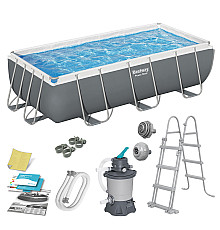 Басейн каркасний прямокутний 10в1 Bestway 56442 404 x 201 x 100 см