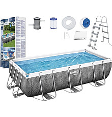 Басейн каркасний прямокутний 10в1 Bestway 56721 Power Steel 404 x 201 см
