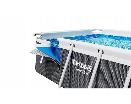 Басейн каркасний прямокутний 10в1 Bestway 56721 Power Steel 404 x 201 см