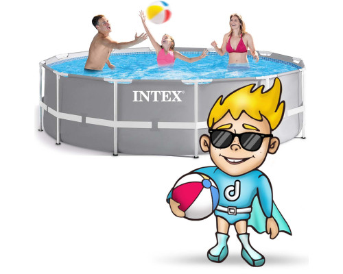 Басейн каркасний 17in1 INTEX 26716, 366 x 99 см + машина для створення бульбашок Басейн каркасний 17in1 INTEX 26716, 366 x 99 см + машина для створення бульбашок