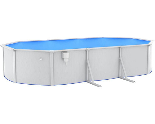 Басейн каркасний овальний vidaXL 610 x 360 x 120 см, білий Басейн каркасний овальний vidaXL 610 x 360 x 120 см, білий