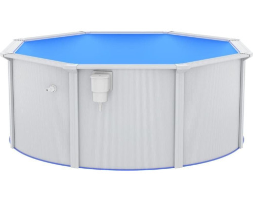 Басейн каркасний vidaXL 300 x 120 см, білий + насос з пісочним фільтром Басейн каркасний vidaXL 300 x 120 см, білий + насос з пісочним фільтром