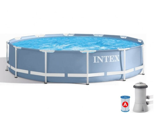 Каркасний басейн Prism Frame Pool Intex 26712  366 x 76см - синій