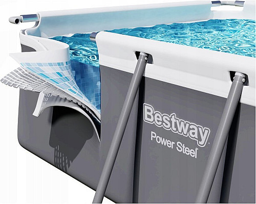 Басейн каркасний прямокутний 11в1 Bestway 56441 Power Steel 404 x 201 см