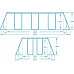Басейн каркасний прямокутний 11в1 Bestway 56441 Power Steel 404 x 201 см