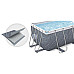 Басейн каркасний прямокутний 17в1 Bestway 56722 412 x 201 x 122 см