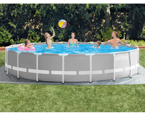 Басейн каркасний 12в1 INTEX 26756, 610 х 132 см, сірий Басейн каркасний 12в1 INTEX 26756, 610 х 132 см, сірий