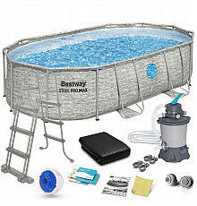 Басейн каркасний 11в1 Bestway Power Steel 56946 488 х 305 х 107 см