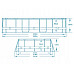 Басейн каркасний 11в1 Bestway Power Steel 56946 488 х 305 х 107 см