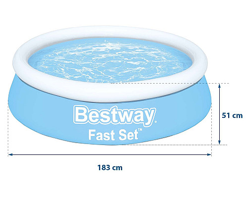 Басейн надувний дитячий Bestway 57392 183x51 см