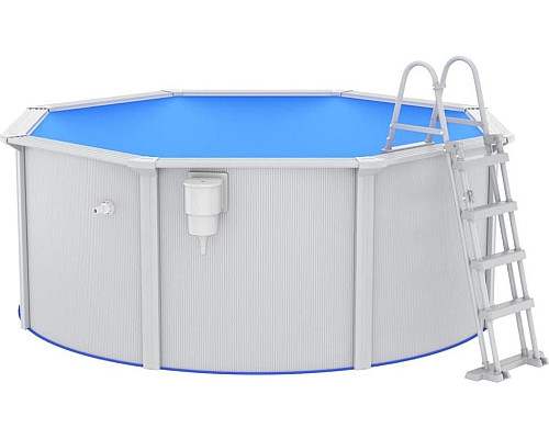 Басейн каркасний vidaXL 300 x 120 см, білий + драбина