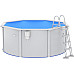 Басейн каркасний vidaXL 300 x 120 см, білий + драбина