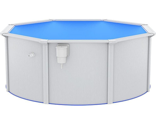 Басейн каркасний vidaXL 300 x 120 см, білий + драбина
