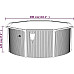 Басейн каркасний vidaXL 300 x 120 см, білий + драбина