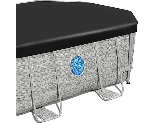 Басейн каркасний овальний 10в1 Bestway 56946 Power Steel 488 x 305 см