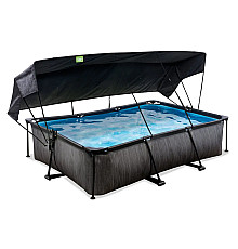 Басейн каркасний прямокутний EXIT з тентом, 300 х 200 х 65 см, 