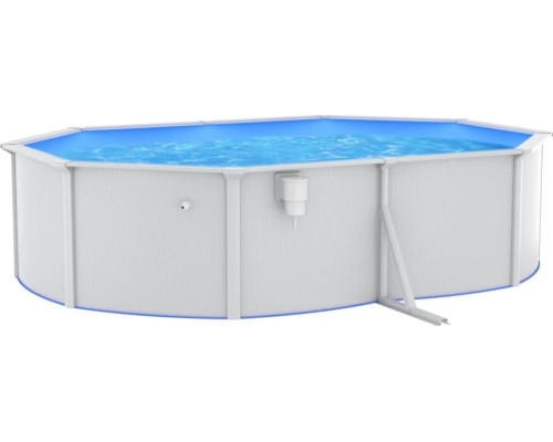 Басейн каркасний овальний vidaXL 490 x 360 x 120 см, білий Басейн каркасний овальний vidaXL 490 x 360 x 120 см, білий