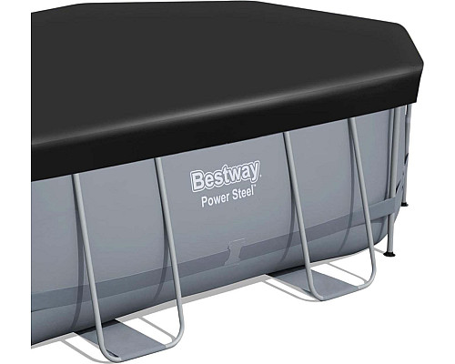 Басейн каркасний овальний 18в1 Bestway 56448 Power Steel, 488 x 305 см