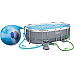 Басейн каркасний овальний 18в1 Bestway 56448 Power Steel, 488 x 305 см