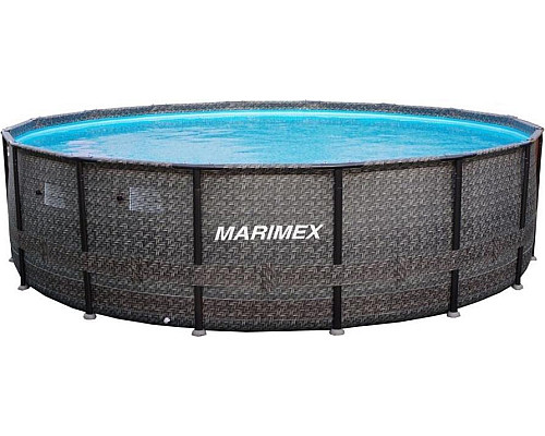 Басейн каркасний Marimex Florida Premium RATAN 488 x 122 см, графітовий
