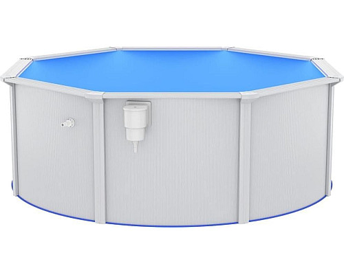Басейн каркасний vidaXL 360 x 120 см, білий + насос з пісочним фільтром