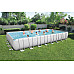 Басейн каркасний прямокутний Bestway Rack Pool POWERSteel 956 x 488 x 132 см з пісочним фільтром - білий