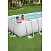Басейн каркасний прямокутний Bestway Rack Pool POWERSteel 956 x 488 x 132 см з пісочним фільтром - білий