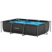 Басейн каркасний прямокутний VIRTUFIT з фільтрувальним насосом 300 x 210 х 66 см , темно-сірий