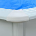 Басейн vidaXL 550x120 см з насосом, пісочним фільтром і сходами білий
