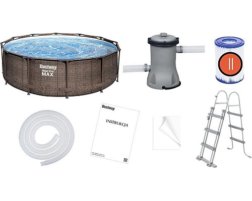 Басейн каркасний 10в1 Bestway 56709 Steel Pro Max 366 см