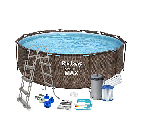 Басейн каркасний 10в1 Bestway 56709 Steel Pro Max 366 см