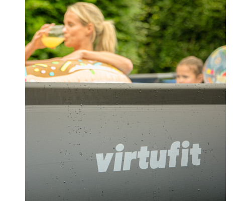 Басейн каркасний прямокутний VIRTUFIT з фільтрувальним насосом 260 x 180 х 66 см, темно-сірий