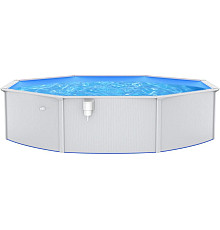 Басейн каркасний vidaXL 550 x 120 см, білий