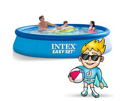 Басейн надувний 15в1 INTEX 28132, 366 x 76 см + машина для створення бульбашок Басейн надувний 15в1 INTEX 28132, 366 x 76 см + машина для створення бульбашок