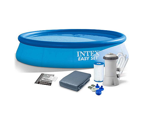 Басейн надувний 4в1 INTEX 28132, 366 x 76 см, блакитний