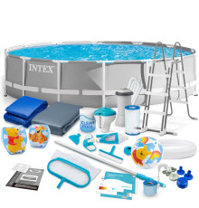 Басейн каркасний 21в1 INTEX 26720, 427 х 107 см, сірий