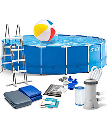 Басейн каркасний 12в1 INTEX 28242, 457 x 122 см, синій