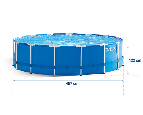 Басейн каркасний 12в1 INTEX 28242, 457 x 122 см, синій