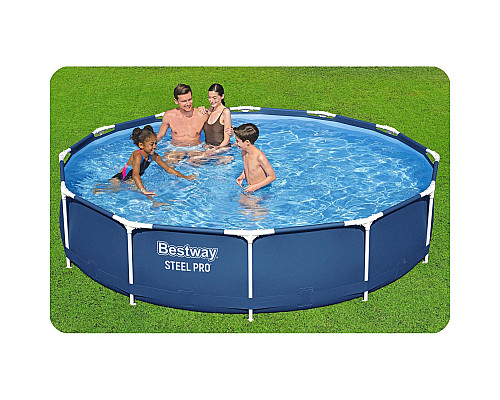 Басейн каркасний 16в1 Bestway 56681 366 x 76 см + машина для створення бульбашок Басейн каркасний 16в1 Bestway 56681 366 x 76 см + машина для створення бульбашок