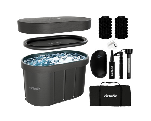 Ванна крижана VIRTUFIT Oval, 120 x 70 см 500 л, антрацит