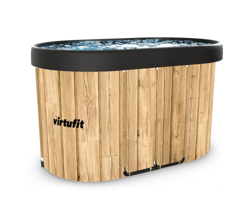 Ванна крижана VIRTUFIT Oval, 120 x 70 см 500 л, дерево