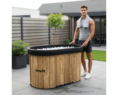 Ванна крижана VIRTUFIT Oval, 120 x 70 см 500 л, дерево