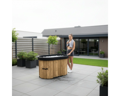 Ванна крижана VIRTUFIT Oval, 120 x 70 см 500 л, дерево