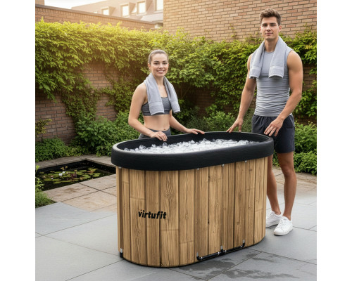 Ванна крижана VIRTUFIT Oval, 120 x 70 см 500 л, дерево