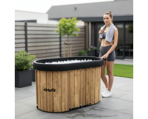 Ванна крижана VIRTUFIT Oval, 120 x 70 см 500 л, дерево