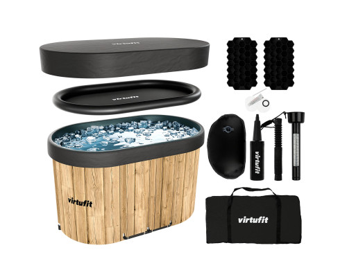 Ванна крижана VIRTUFIT Oval, 120 x 70 см 500 л, дерево